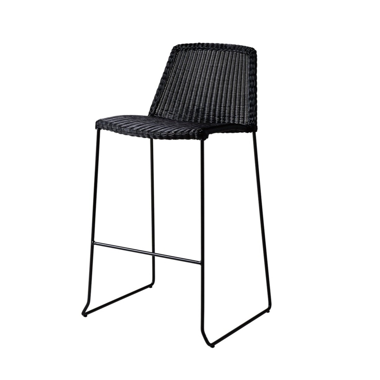 Breeze Stackable Bar Chair Black Eleish Van Breems Home