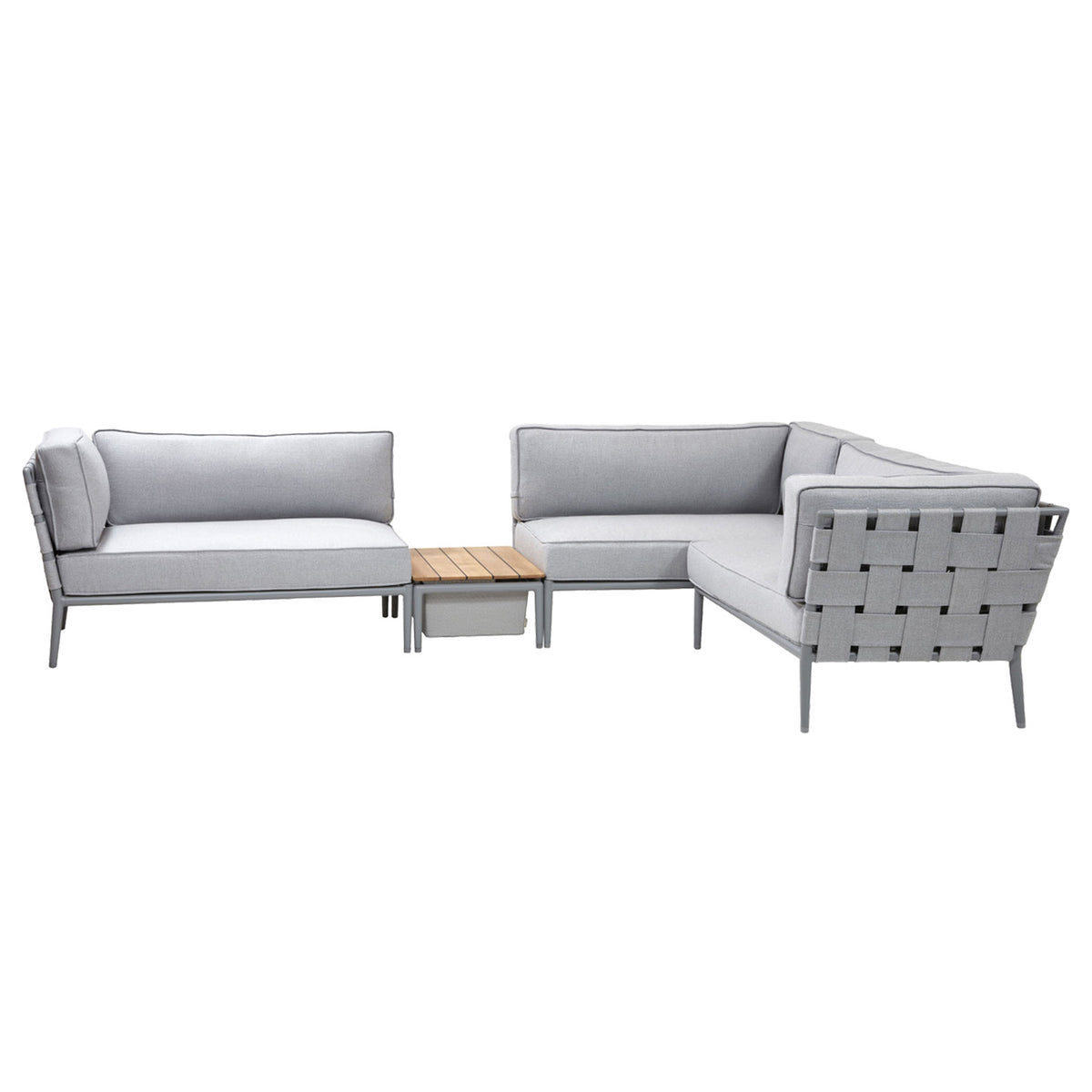 Conic 3 Piece Sectional with Box Table Eleish Van Breems Home