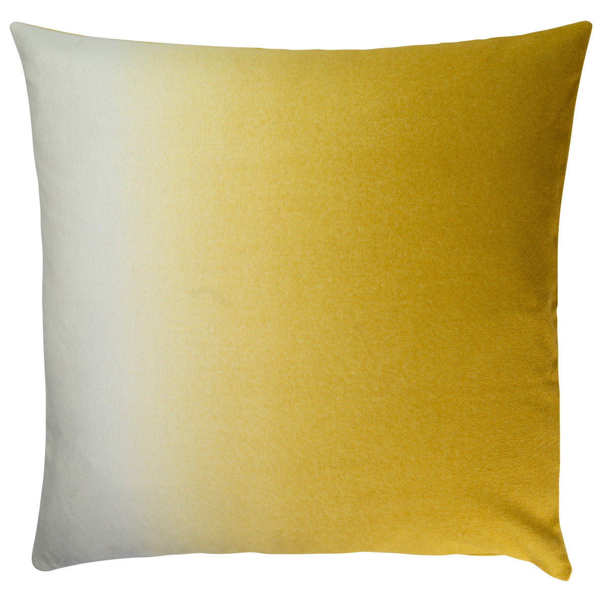 Dip-Dyed Alpaca Square Pillow, Goldenrod Eleish Van Breems Home