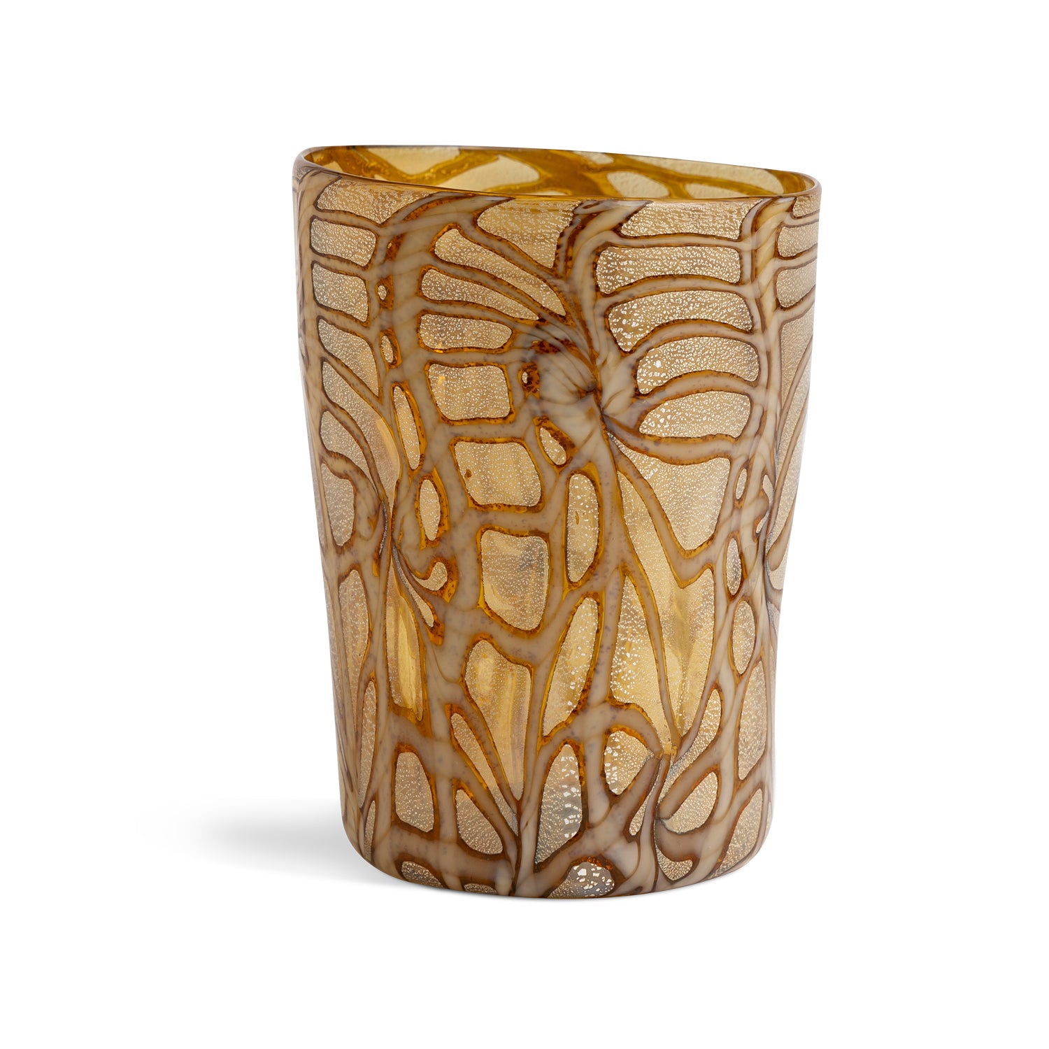 Wild Collection Tumbler Amber With Mixed Pattern Eleish Van Breems Home