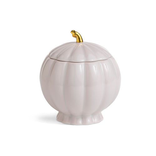 Augarten Sugar Bowl, Light Pink & Gold