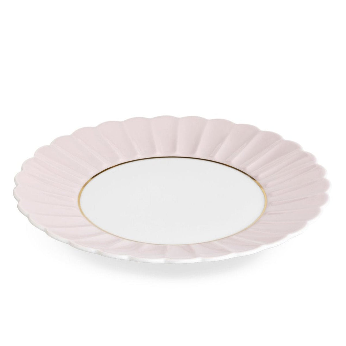 Augarten Dinner Plate, Light Pink &amp; Gold Eleish Van Breems Home