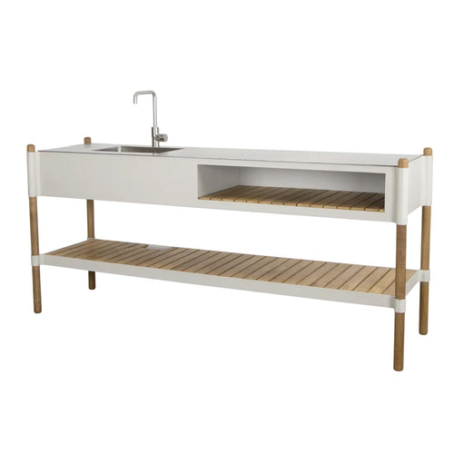 Sticks Kitchen Module with Teak Shelf