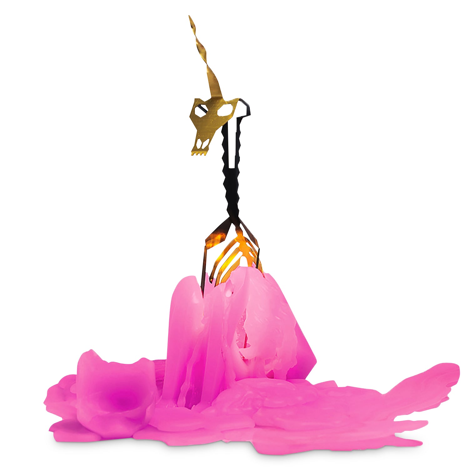 Pyropet Einar Unicorn Candle, Hot Pink Eleish Van Breems Home