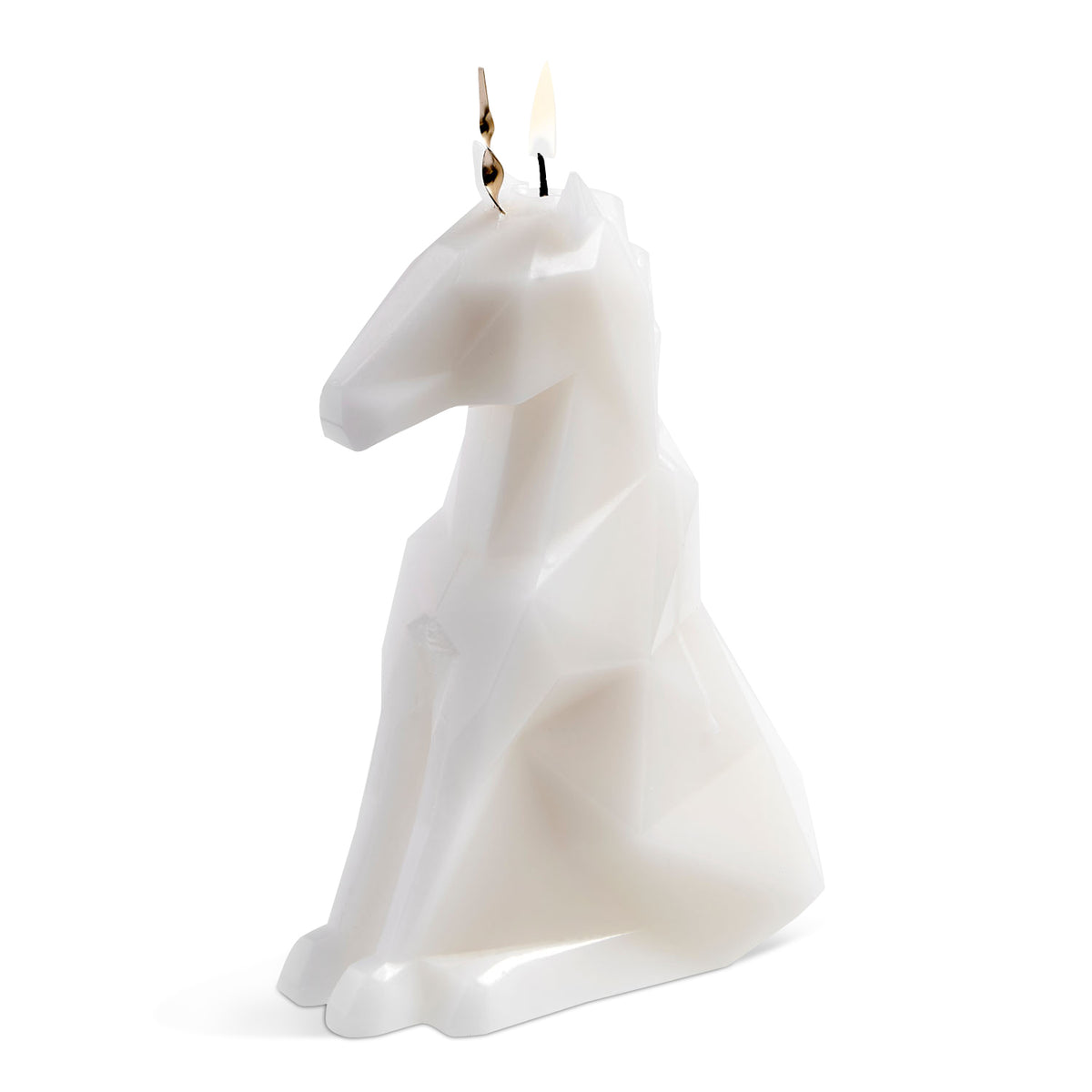 Pyropet Einar Unicorn Candle, White Eleish Van Breems Home