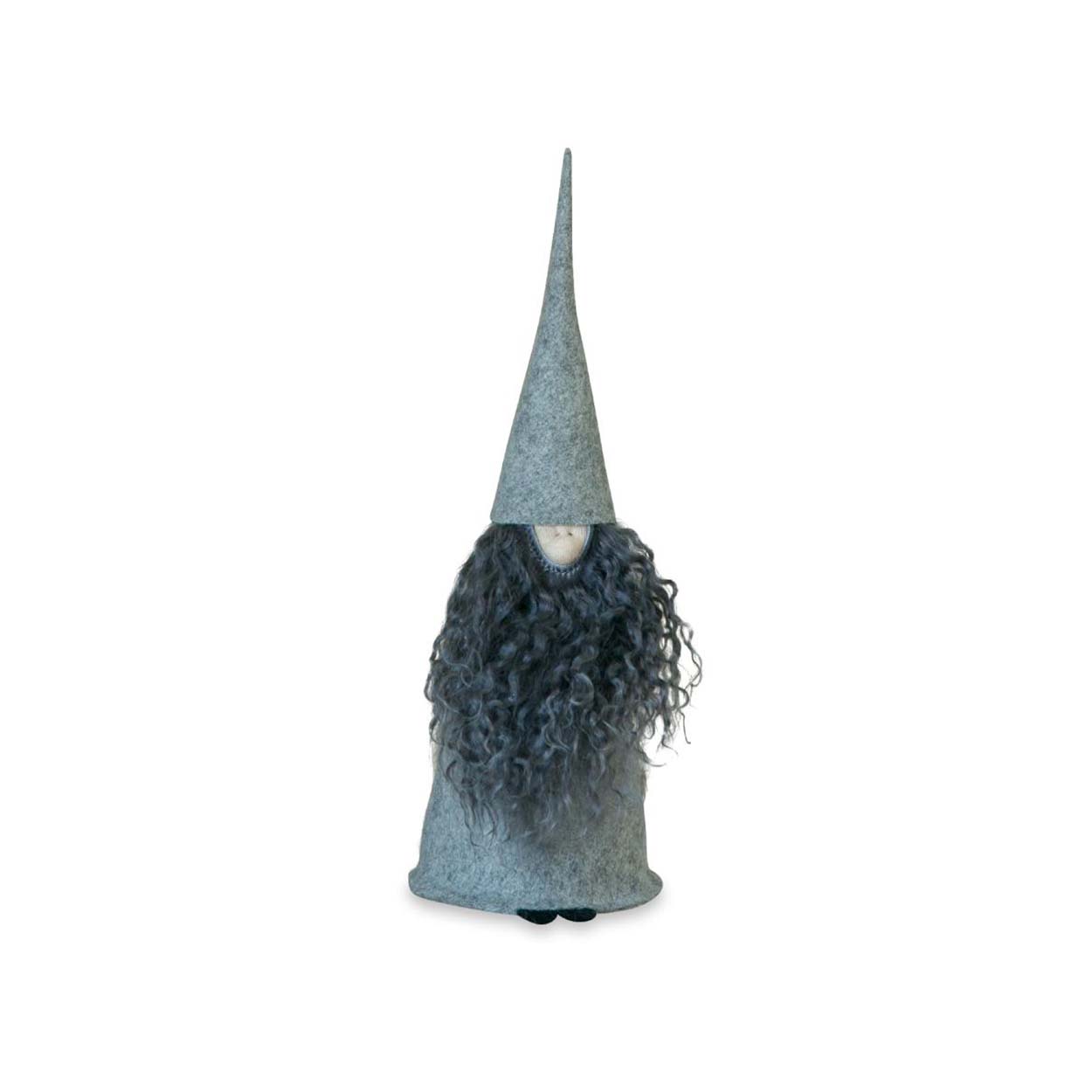 Felt Tomte Light Grey Cap & Body And Dark Beard. Eleish Van Breems Home