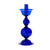 Elegante Tall Candlestick In Cobalt Blue With White Rim Eleish Van Breems Home