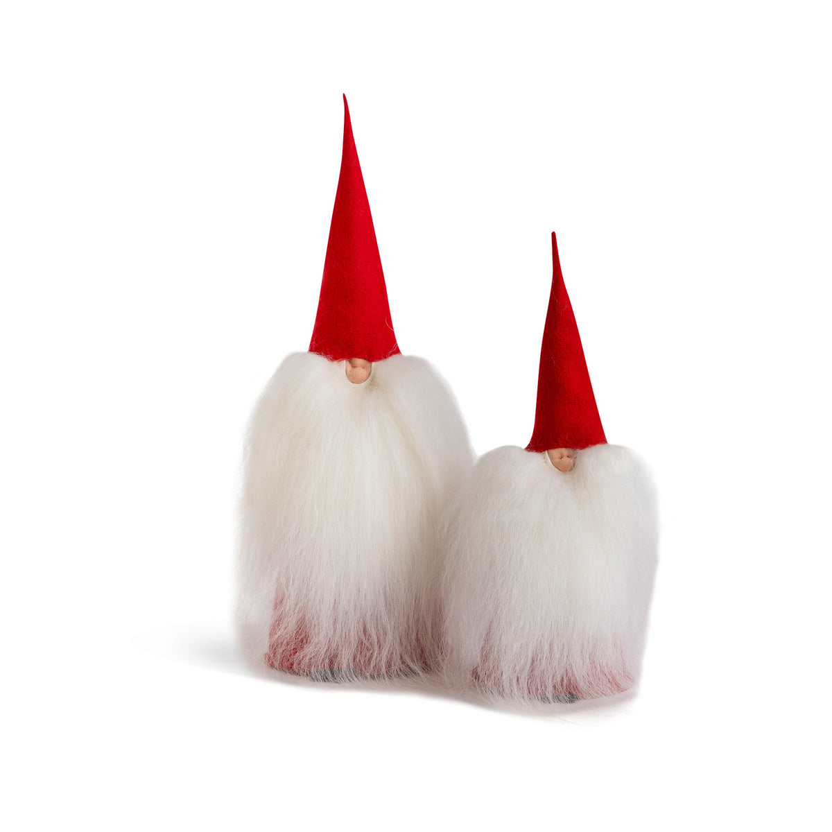 Tomte with Red Cap and Body Red Body W/ Fuzzy White Beard Eleish Van Breems Home