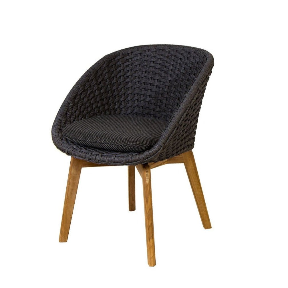 Peacock Dining Chair with Teak Legs Eleish Van Breems Home