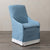 Mimosa Outdoor Dining Chair in Davenport Blue with Banding Eleish Van Breems Home