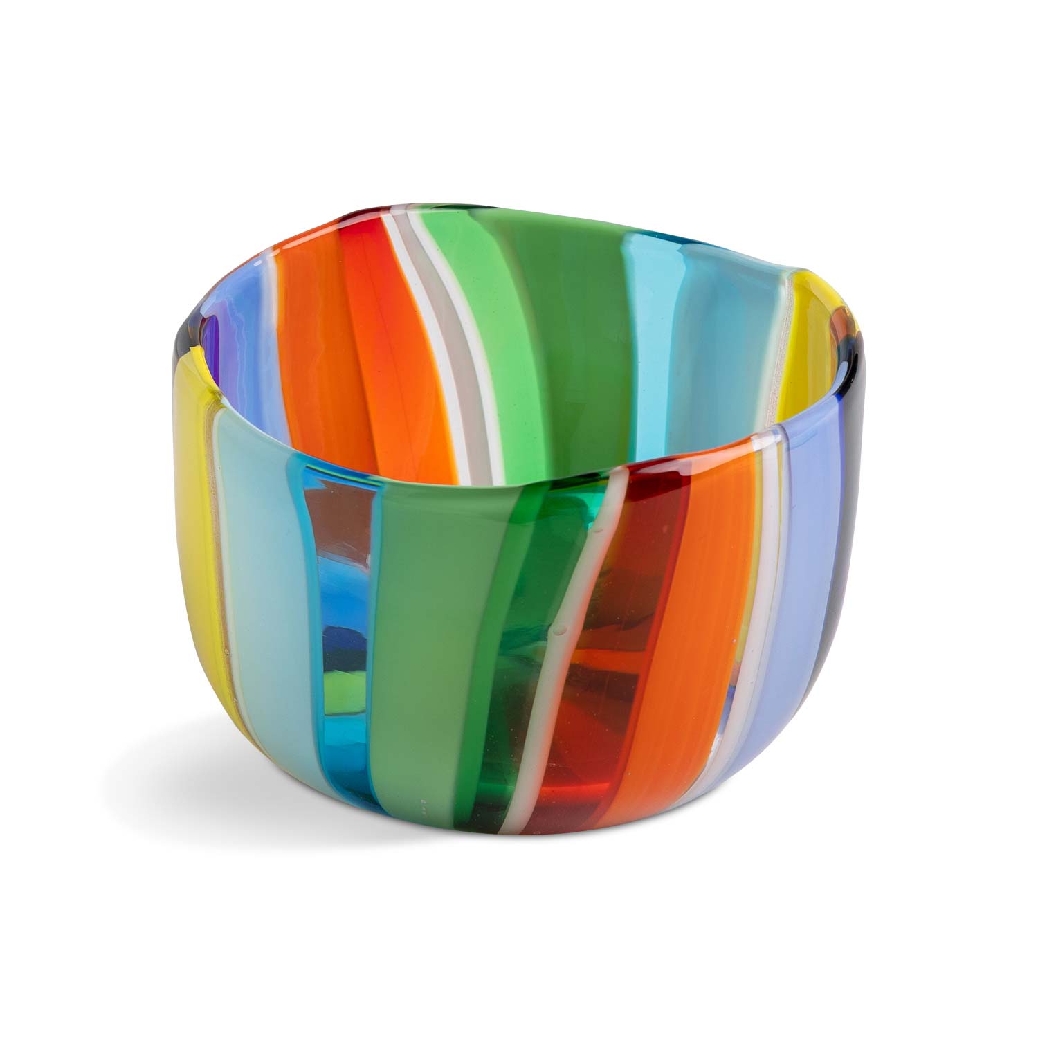 Striped Murano Glass Bowl Eleish Van Breems Home