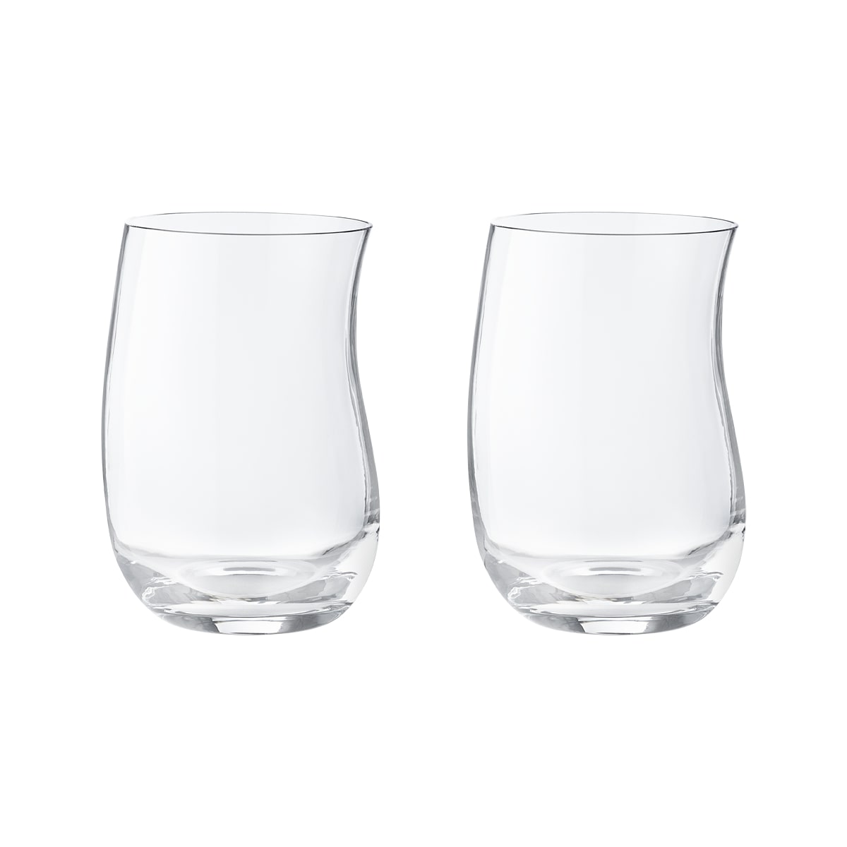 Georg Jensen Cobra 2 Piece Glass Tumbler Set, Tall Eleish Van Breems Home