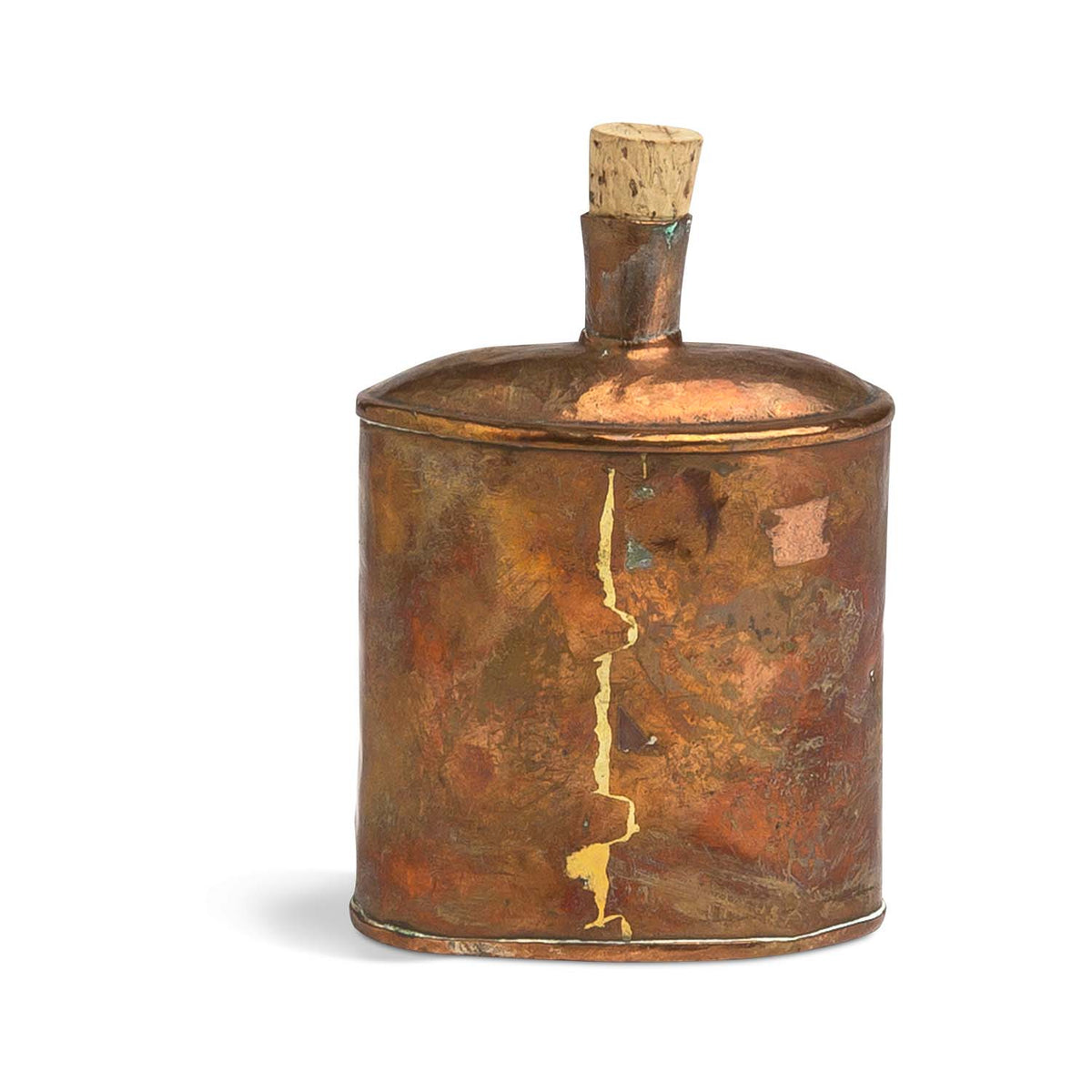19th C. Swedish Copper Flask Eleish Van Breems Home