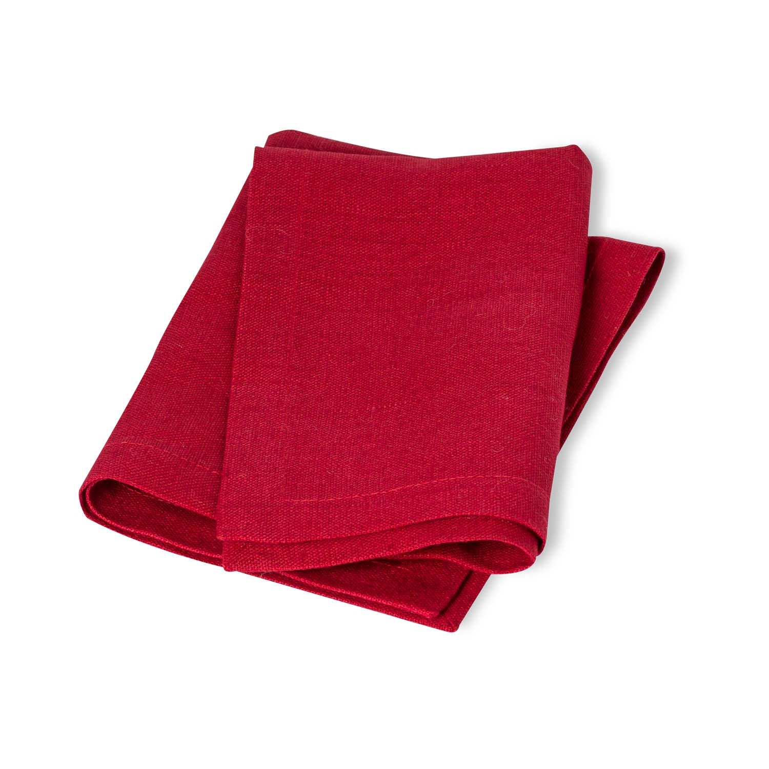 LINEN NAPKINS SET 6 Raspberry red Washed 100% linen napkins