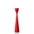 Rolf Painted Candlestick 11" Red Eleish Van Breems Home