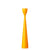 Rolf Painted Candlestick 13" Orange Eleish Van Breems Home