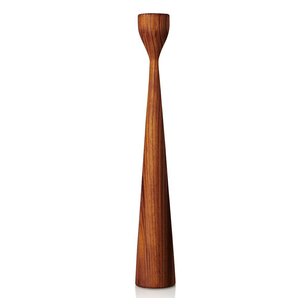 Rolf Teak Candlestick 15&quot; Eleish Van Breems Home